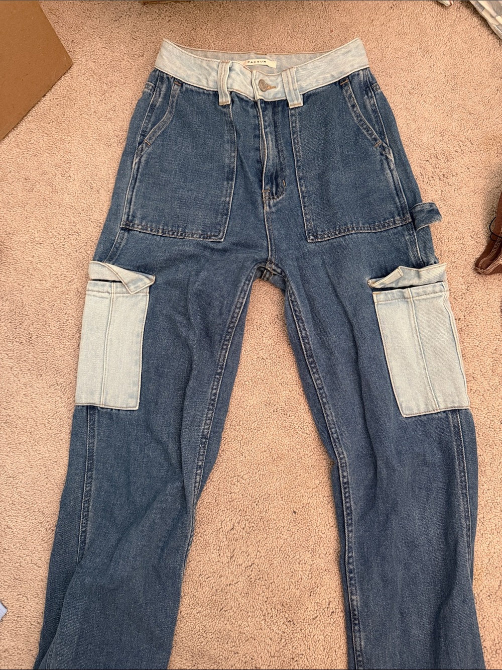 PacSun Two-Tone Blue Carpenter Jeans